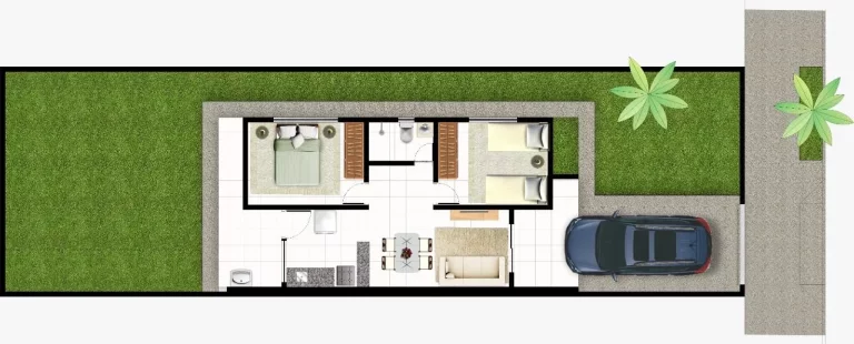 Imagem AQUISIÇÃO E CONSTRUÇÃO !!! Casa com 2 dormitórios à venda por R$ 174.000,00 - Loteamento CONVIVER - Pedra Mole - Teresina/PI