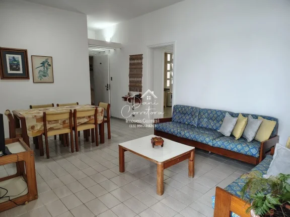 Imagem Imperdível! Apartamento de 3 quartos com suíte e 2 salas em Pitangueiras, Guarujá-SP. 100m² de conforto e elegância.