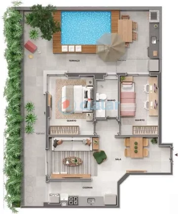 Imagem Studio à venda 1 Quarto 35.66M Centro Rio de Janeiro - RJ | Cores de Fátima Imagem Studio à venda 1 Quarto 35.66M Centro Rio de Janeiro - RJ | Cores de Fátima