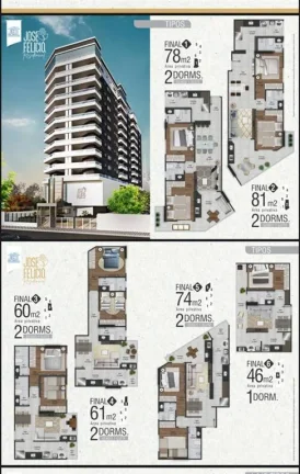 Imagem APARTAMENTO COM 61 m² - VILA MIRIM - PRAIA GRANDE SP