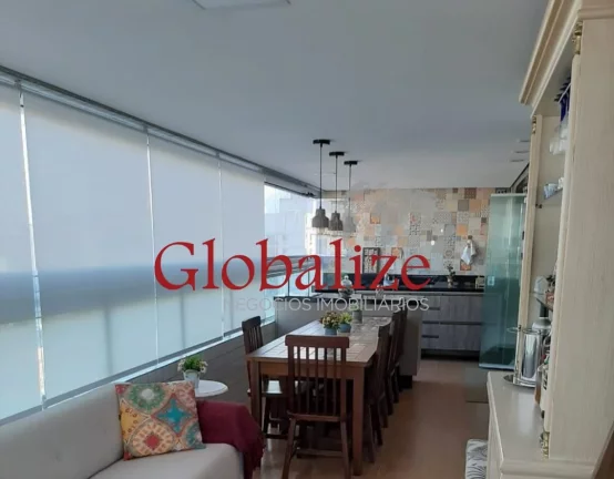 Imagem Lindo apartamento mobiliado com planejados 3 dormitórios sendo 2 suítes localizado no bairro do Campo Grande em Santos (SP) por R$.1.950.000,00
