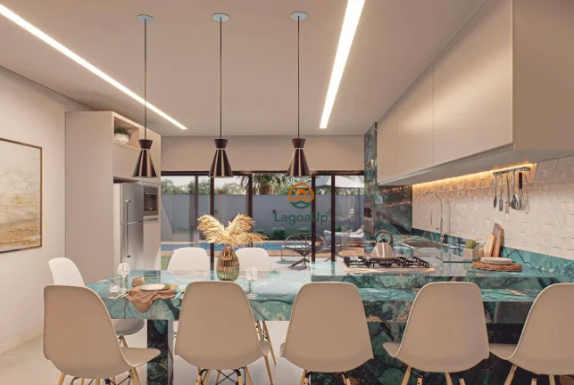 Imagem Casa com 3 dormitórios à venda, 180 m² por R$ 980.000 - Condomínio Parque dos Buritis - Lagoa Santa/MG