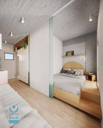 Imagem Studio com 1 quarto à venda, 23 m² por R$ 298.700 - São Francisco - Curitiba/PR