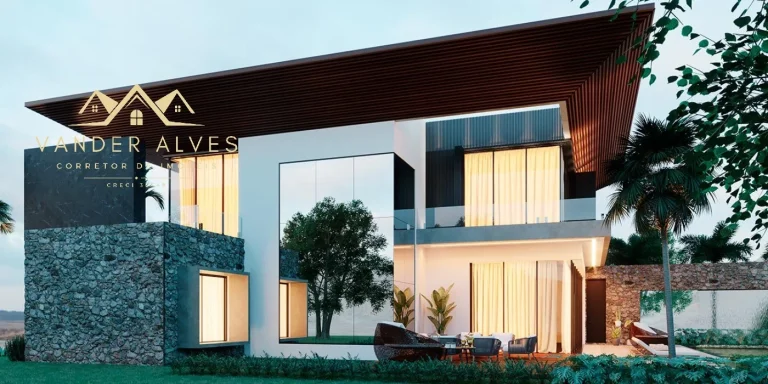 Imagem Casa de luxo à venda em Foz do Iguaçu-PR, no condomínio Golf CLUB com 4 quartos, 3 suítes, 6 salas, 5 banheiros, 3 vagas de garagem