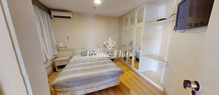 Imagem Flat disponível para locação no Hotel Paulista Wall Street na Bela Vista, com 55m², 1 dormitório e 1 vaga de garagem