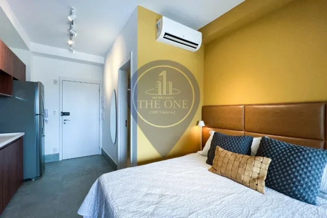 Imagem Aluguel de Apartamento - Indianópolis, São Paulo-SP 1 quarto, 1 suíte, 1 banheiro, 27m² de área.