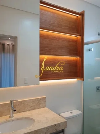 Imagem Maravilhoso sobrado mobiliado e decorado, beira lago condomínio Murano