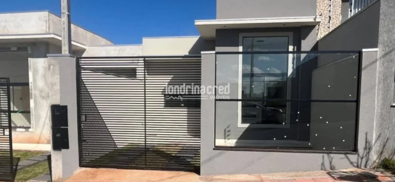 Imagem Casa à venda no Jardim Europa em Cambé com 3 quartos, 2 vagas de garagem, 74m² de área útil e aceita financiamento bancário