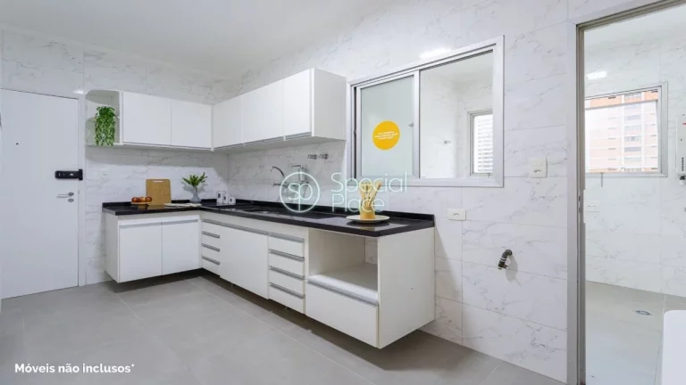 Imagem Ótimo apartamento com 113m² em Moema Pássaros. Living para dois ambientes, varanda, 03 dormitóri...