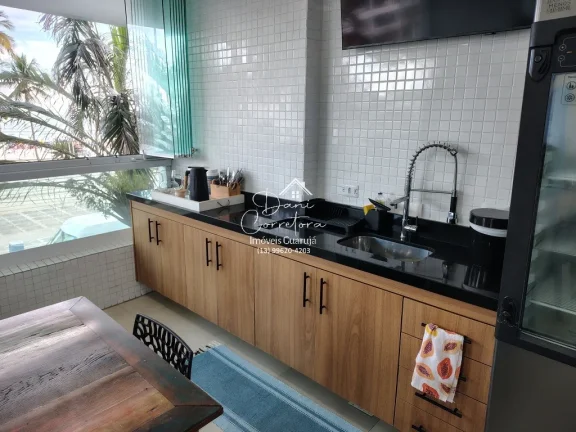Imagem Lindo apartamento frente mar nas Pitangueiras, Guarujá-SP: 5 quartos, 4 suítes, 2 salas, 5 banheiros, 188m², 1 vaga. Venha conferir!