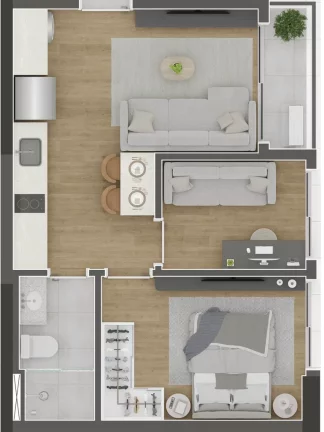 Imagem Aya Amintas - Residencial - Apartamento à venda no bairro Centro - Curitiba/PR