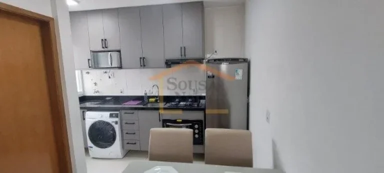 Imagem Apartamento mobiliado, 2º andar, com elevador. Possui 1 dormitório, sala, cozinha e banheiro. Imó...