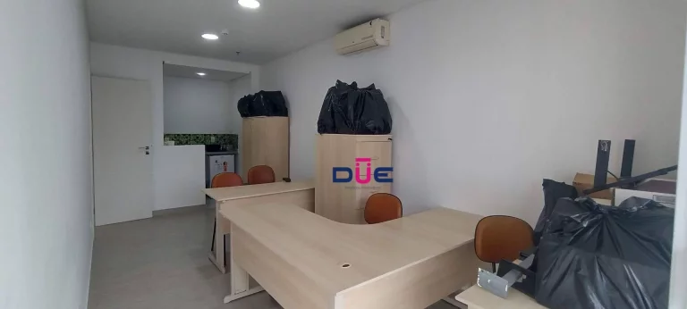 Imagem Sala comercial completa com sala de reunião e copa na Vila Rica, Santos
