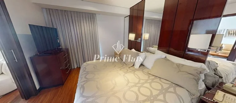 Imagem Flat disponível para locação no Etoile Hotels George V Itaim Bibi, com 60m², 1 dormitório e 1 vaga de garagem