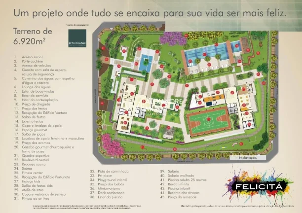 Imagem Felicitá Residencial Cambeba, apartamento à venda, 3 suítes.