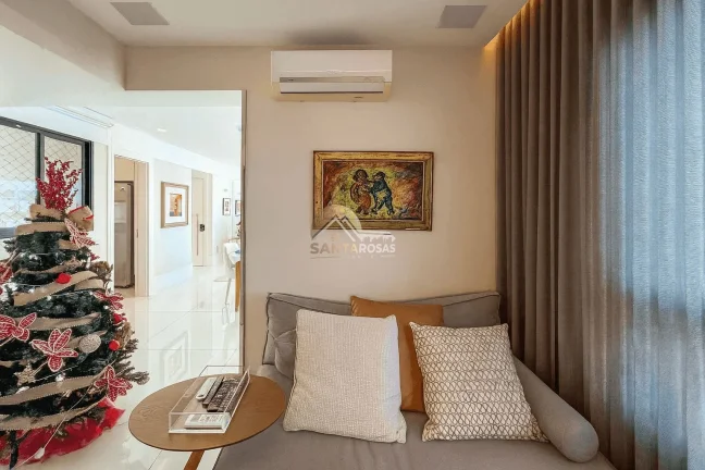 Imagem Vendo Apartamento com decoração de luxo na Graça: 108m², nascente, vista mar, porteira fechada, 2 s