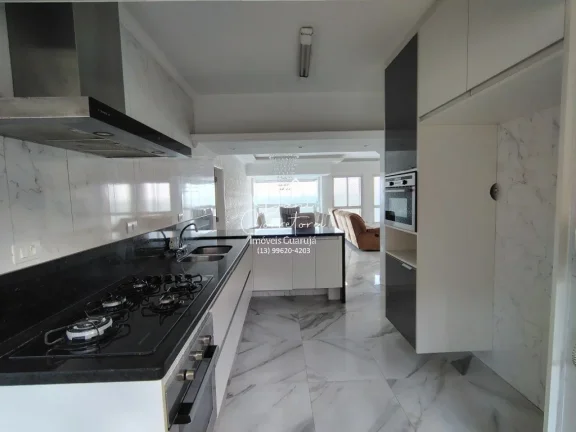 Imagem Apartamento com linda vista para o mar em Guarujá-SP, no Morro do Maluf: 3 quartos, 2 suítes, 2 salas, 3 banheiros, 1 vaga de garagem, 142m².
