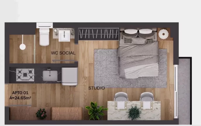 Imagem Apartamento à venda, 59 m² por R$ 529.000,00 - Intermares - Cabedelo/PB
