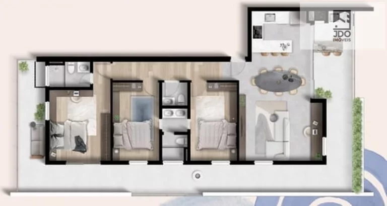 Imagem Apartamento a Venda no bairro Juvevê - Curitiba, PR
