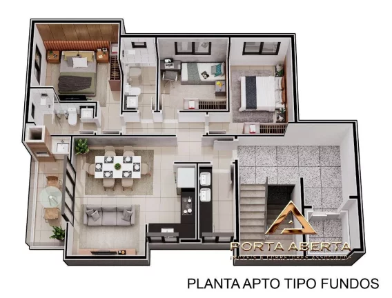 Imagem Cobertura de 3 Quartos, sendo 1 Suite - Bela Vista - Ipatinga - COD 891