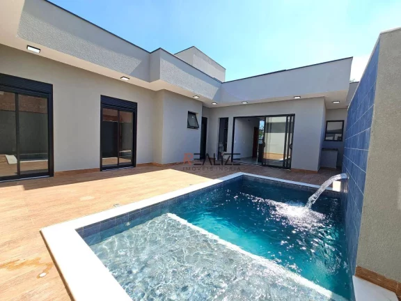 Imagem Casa térrea em condomínio com 3 suítes e escritório à venda, por R$ 1.450.000 - Indaiatuba/SP