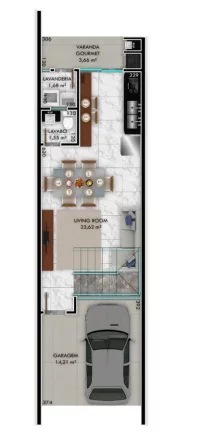 Imagem GEMINADO COM 105M² NO COSTA E SILVA