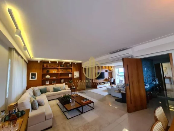 Imagem Apartamento de alto padrão com 4 suítes, 4 garagens e mobiliado.