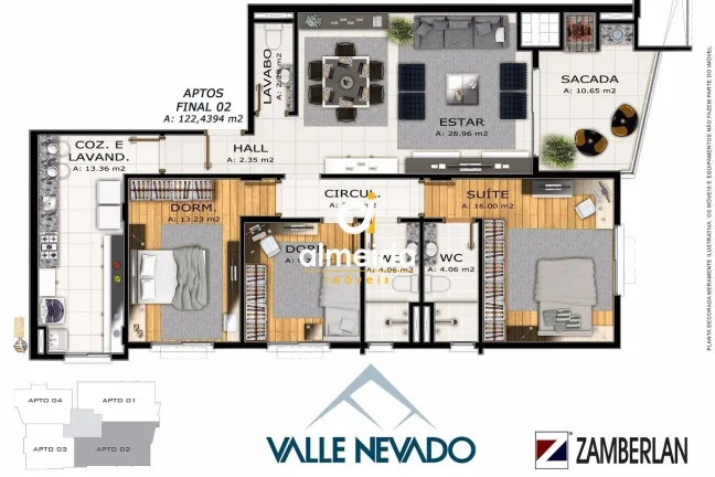Imagem APARTAMENTO 3 DORMITÓRIOS ÓTIMA LOCALIZAÇÃO