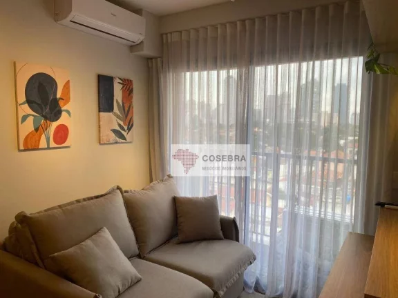 Imagem Apartamento com 2 dormitórios para alugar, 33 m² por R$ 4.900,67/mês - Brooklin - São Paulo/SP