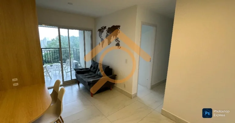Imagem Apartamento em Santo Amaro, São Paulo-SP: 2 quartos, 1 suíte, 2 salas, 2 banheiros, 2 vagas de garagem, 66m² - Condomínio Raiz