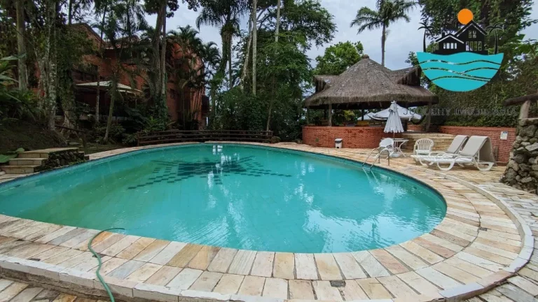 Imagem Juquehy Aluguel de Tempoarada - Casa com vista para o mar, 03 domitórios, Quadra de tênis, piscina, sauna, Spa, - max. 8 pessoas | Juquehy Imobiliária