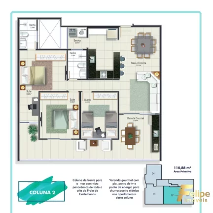 Imagem O Residencial Corais Castelhanos é muito mais que um lugar para morar?É um lugar para ser desfrutado todos os dias.