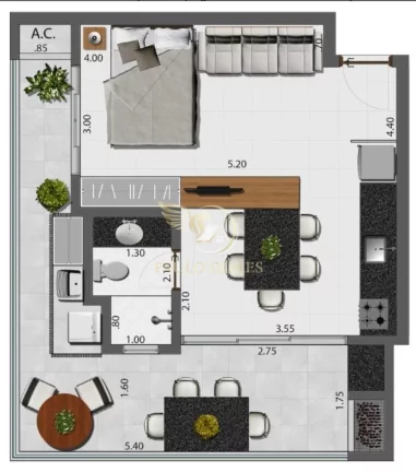 Imagem Studio à Venda Já Entregue Perequê-Açu, a 2 Quadras do Mar Ubatuba/SP