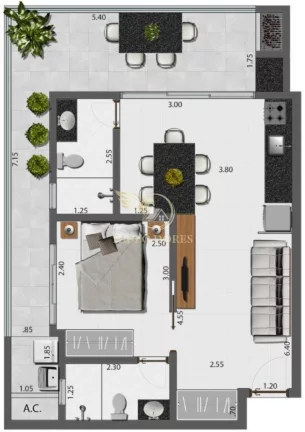 Imagem Studio à Venda Já Entregue Perequê-Açu, a 2 Quadras do Mar Ubatuba/SP