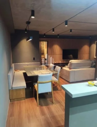 Imagem Apartamento 54m², 1 Dormitório, podendo ser 2 (está com living ampliado), Sacada, 1 Vaga, Lazer Completo, no Jardim Pedroso, Mauá-SP