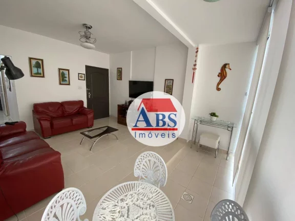 Imagem Apartamento com 2 dormitórios à venda, 82 m² por R$ 695.000 - Gonzaga - Santos/SP Porteira Fechada Vista Mar