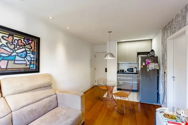 Imagem Apartamento 44M², 1Q, 1 Suíte, 1 Banheiro, 1 Vaga, Academia, Piscina, Churrasqueira, Salão de Jogos, Coworking, Lavanderia, Espaço Gourmet.