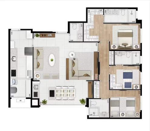 Imagem Comprar apartamento com 3 quartos em Santa Paula São Caetano do Sul SP, apartamento com 3 quartos a venda em Santa Paula São Caetano do Sul SP