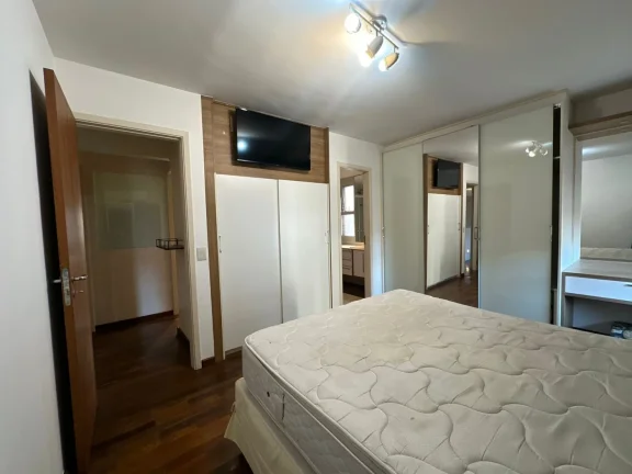 Imagem Apartamento 131M², 3Q, 3 Suítes, 5 Banheiros, 3 Vagas, Academia, Piscina, Sauna, Churrasqueira, Brinquedoteca, Mobiliado, Salão de Festas, SPA.