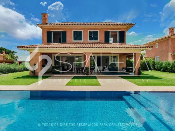 Imagem Linda residência com arquitetura toscana à venda no Boulevard da Fazenda da Grama