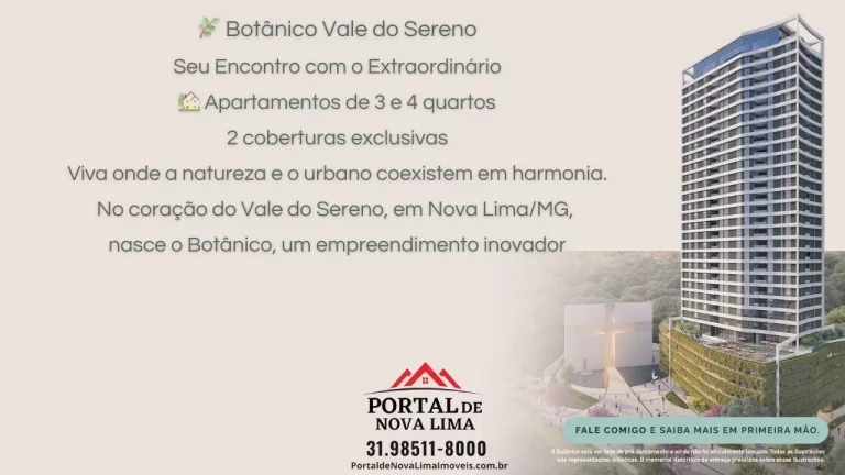 Imagem Apartamentos de 4 quartos a venda no Vale do Sereno, 163 m² 2 Suíte e 2 semi-suítes, sala com varanda e lavabo, ampla cozinha