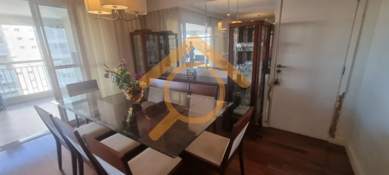 Imagem Apartamento de luxo com 3 quartos e 2 suítes em Jurubatuba, São Paulo - 136m², 2 salas, 5 banheiros, 2 vagas.