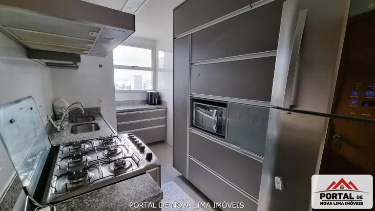 Imagem Apartamento de 3 Quartos a venda no Vila da Serra, andar alto, com Vista Definitivada. Lazer completo, Sinta se num Resort