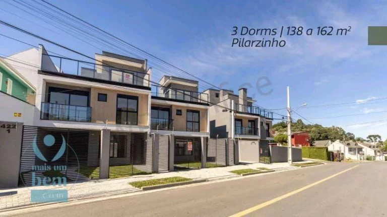 Imagem Belíssimo Sobrado com 3 quartos à venda, 139 m² por R$ 889.000 - Pilarzinho - Curitiba/PR