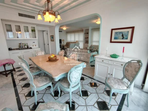 Imagem Apartamento de luxo à venda em Guarujá-SP, no bairro Pitangueiras com lazer: 3 quartos, 3 suítes, 2 salas, 5 banheiros, 2 vagas de garagem, 190m².