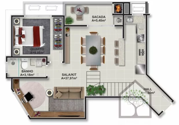 Imagem Apartamento em Construção no Itacorubi