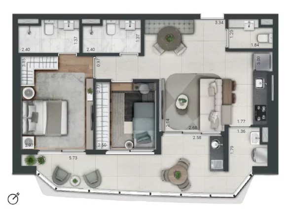 Imagem Apartamento em Real Parque - São Paulo SP