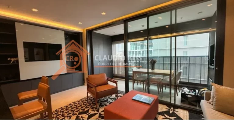 Imagem Apartamento com 1 Quarto para alugar, 77m² - Brooklin