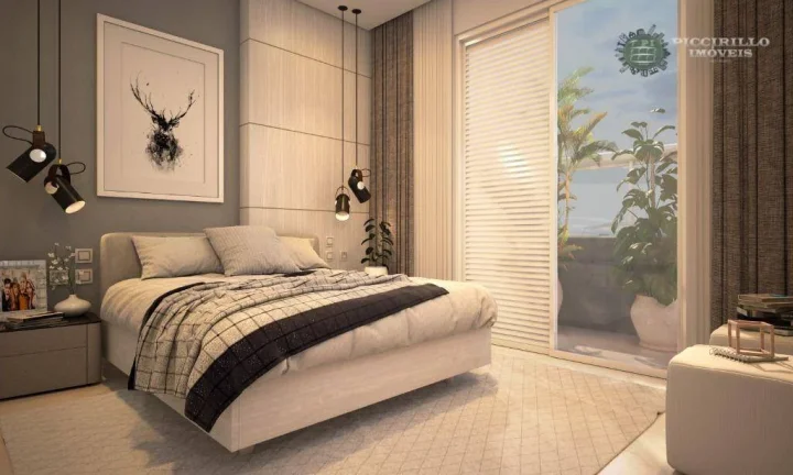 Imagem Apartamento com 1 dormitório à venda, 38 m² por R$ 367.000,00 - Vila Guilhermina - Praia Grande/SP