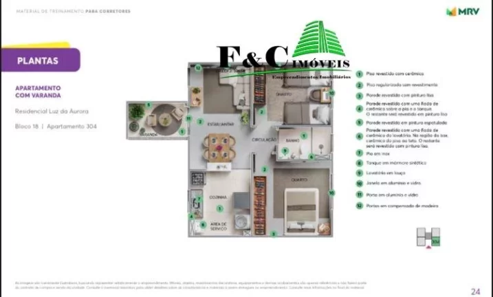 Imagem Apartamento para Venda em Limeira, Jardim Bartolomeu Grotta, 2 dormitórios, 1 banheiro, 1 vaga